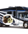 No Sweat Keyless Push Button Door Catch Lock With Smooth Operation For Rv Cabinets Boat Drawers Yacht Cupboards And Motorhome Storage Brown Gold Finish on RV.