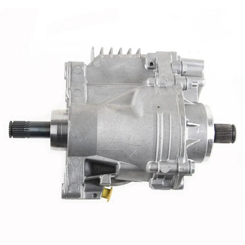 Rear Differential And Transfer Case For VW Passat CC Tiguan 4 Motion And Audi Q3 Quattro 0AU409053T Compatible AWD Gearbox, silver housing side view