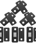 12 Pack Ultra Thin Magnetic Cabinet Catches For Cabinets And Sliding Wardrobes, Stainless Steel, Easy Install, black finish