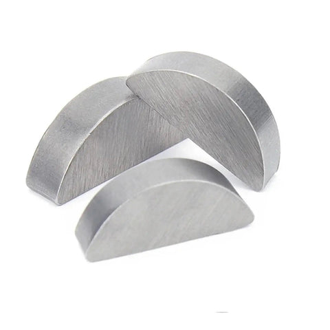 Carbon Steel Half Round Key Fits Tight Handles Heavy Torque Pressure Rust Proof Precision Stops Gear Slippage Stable Power Transmission Secure Shaft Connections Kill Play Rock Solid Reliability Never Fails Without Getting Flaky Or Breaking Down; two steel keys