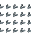 20 Pcs Industrial Freezer Shelf Clips Reinforced for Commercial Refrigerators and Walk-In Freezers arranged in lines