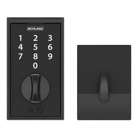 Lock It Down Tight With This Straight Up Solid Touchscreen Electronic Deadbolt In Matte Black Century Trim For Foolproof Grade 2 Security And Nineteen Quick Setup Codes Anytime