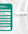 Zero Drama Smooth Operator 18W 24V LED Power Supply 0.75A IP67 Waterproof Outdoor Lighting Driver on white background.