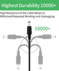 Flexibility test of Plug And Play 6V DC 1A Power Adapter From 100-240V AC To 6V DC With 5.5mm X 2.1mm Plug Smart Protection UL FCC RoHS