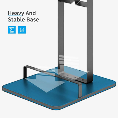 Stable Metal Vacuum Stand Holder For Dyson Handheld Vacuums V6 V7 V8 V10 V11 V12 V15 shows heavy and stable base detail.