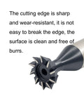 NACX 12mm x 60° HSS dovetail end mill; front-angle view showing fluted cutter, Amazon brand.