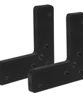 Heavy Duty L Shape Stainless Steel Corner Brackets Set Of 10 With Smooth Edges for frames and windows, angled view