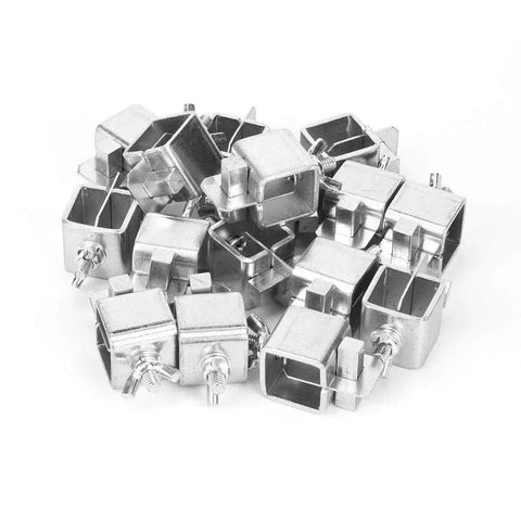 Heavy Duty Ycauty Butt Welding Clamps Set Of 16 Galvanized Steel for precision metalwork, showing multiple clamps with screws.