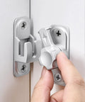 Straight Up No Nonsense Premium Zinc Alloy Barn Door Lock Featuring Dual Angle Mounting For Outside Gates Shed Enclosures Bedroom Doors Silver Security Latch with hand adjusting latch.