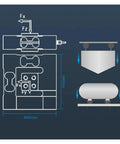 Diagram of Pro-Grade Six-Axis Force Sensor And 3D Load Cell For Multi-Directional Torque Measurement, 100 Kg Capacity
