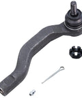 Front End Suspension Kit For Toyota RAV4 2006 To 2018 With Eight Piece Replacement Set Including Front Inner And Outer Tie Rod Ends Front Lower Ball Joints And Sway Bar Links For Improved Steering Smoother Ride And Lasting Durability. Front tie rod end with cotter pin and castle nut