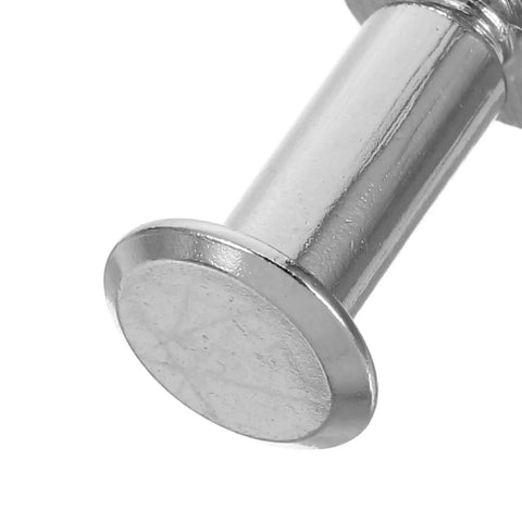 Close-up of a metal screw rivet from the Badass Durable 110 Pack Leathercraft Screw Rivets And Gnarly Heavy Duty Metal Fasteners.