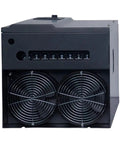 Beefed Up Heavy Duty Variable Frequency Drive Inverter For Motor Speed Control And Pumps Industrial Grade Quality 30 KW 40 HP 220V 1 To 3 Phase Input To 3 Phase Output 50 60 Hz, front view with dual cooling fans