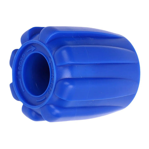 Diving Tank Valve Knob For Scuba Gear, Rugged Rubber Handwheel Replacement, Yoke Valve, Blue Finish, Easy Grip, Secure Operation.