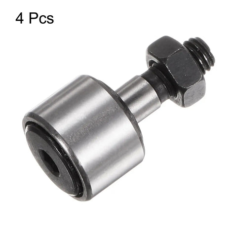 Cam Follower KR13 Needle Roller Bearing Built Tough With M5x0.8 Thread 13mm Roller Diameter 8mm Stud Width 4 Pack