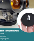 4-pack rubber-coated bolt-on magnets with M6 threaded studs for light-bar mounting; 30 lb pull