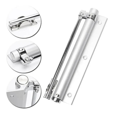 Adjustable Door Closer Hardware For Smooth Quiet Operation And Easy Install Mounting, Heavy Duty Steel Construction