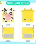 Sweet Soft Silicone Case for Nex Playground Game System showing all angles including cow print front, back, and side views.