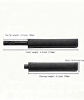 Dimensional diagram of 4 Pack Magnetic Push Latch Kit for Hidden Cabinets and Drawers, Push To Open Doors in white finish.