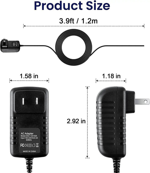 AC DC Adapter Replacement For RST599 Two Way Ham Radio Power Supply Cord Wall Charger Mains PSU IP67 Worldwide 100 240V