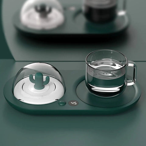 Smart Electric Cup Warmer Base With Three Adjustable Heat Modes To Keep Your Favorite Drinks Piping Hot While You Knock Out Tasks At Home Or In The Office.