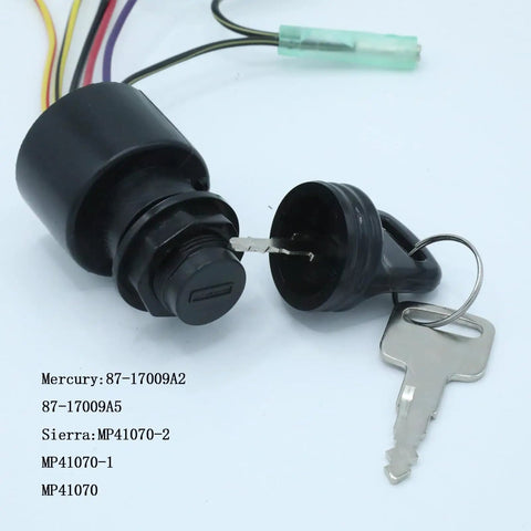 Ignition Switch With Key For Outboard Motor Control Box No Hassle Install 3 Position Off Run Start 6 Wires Push To Choke
