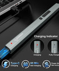 Electric Screwdriver Kit With 144-In-1 Precision Bits And 120 Magnetic Bits Boss Level Organized showing charging indicator.
