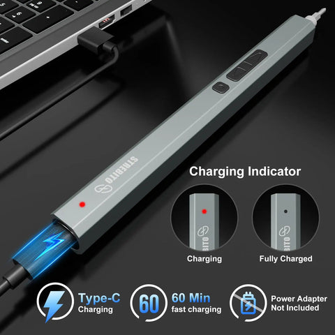 Electric Screwdriver Kit With 144-In-1 Precision Bits And 120 Magnetic Bits Boss Level Organized showing charging indicator.