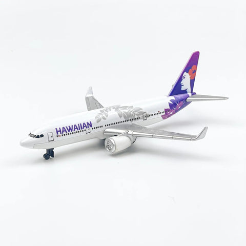 Hawaiian Model Airplane Die Cast Fuselage Alloy Body With Plastic Wings True To Scale Showpiece For Collector Display
