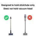 Image showing a vacuum tube held correctly without head, Wall Mount Holder For Cordless Stick Vacuum Tubes V15 V11 V10 V8 V7 Absolute