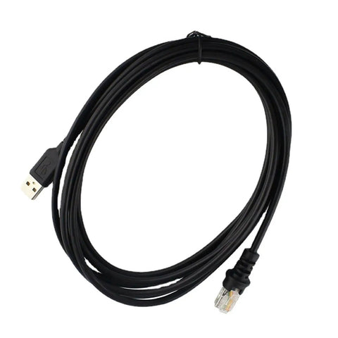 Flat USB Barcode Scanner Cable 2M For MS5145 MS9540 MS7120 MS9590 MS1690 with gold plated connectors for retail and warehouse use