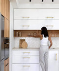 Five Pack Brushed Gold Cabinet Pulls Five Inch Kitchen Cabinet Handles Hardware For Drawers And Cabinets on white kitchen cabinets