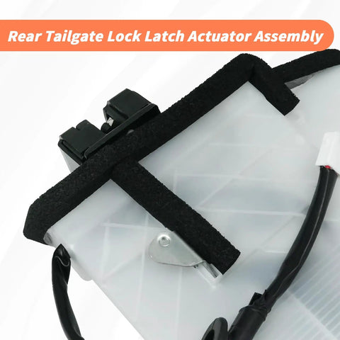 Toyota 4Runner Rear Tailgate Lock Latch Actuator Assembly Replacement for 2003-2009 SR5 close-up of component design.