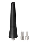 Short Rubber Car Roof Antenna Mast, 2.5 Inch Universal FM AM Stereo Antenna For Roof Mounted Radios, Not For Hood Or Fender, Not A Shark Fin Replacement, Easy Install, Low Profile with screws.
