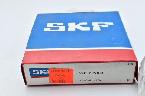 Rugged Single Row Deep Groove Radial Ball Bearing Outfitted With Double Sealed Guards And Exact 65 Millimeter Bore Drop inside SKF packaging.
