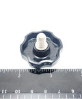 Top Shelf 516 24 Fine Thread Thumb Screw Bolts With Black Plastic Clamping Knob Cap And 304 Stainless Steel Shaft for manual adjustment.