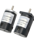 Cool 60Mm DC Motor With Solid 8Mm Shaft Runs Smooth At 12V Or 24V, showcasing dual 60mm motors with steel shafts.