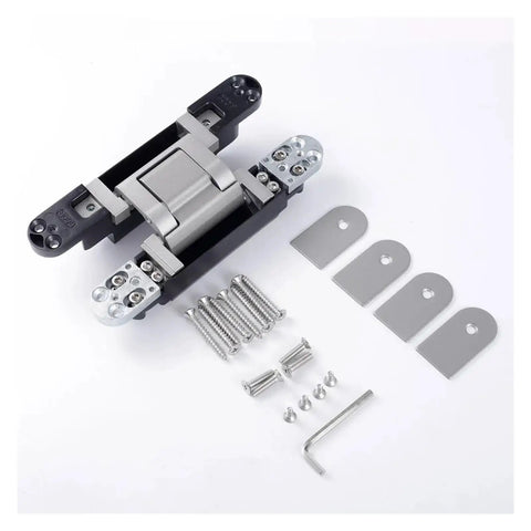 3D Rebated Door Adjustable Concealed Residential Hinge For Interior Doors Hidden Door Hardware with components