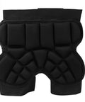 Kids Hip Pad Guard With Thick 25mm EVA Padding And Adjustable Hook Loop Belt For Outdoor Sports Like Skiing And Roller Skating Super Safe And Comfy Breathable Lining Fits Waist 22 To 31 Inches Black, front view