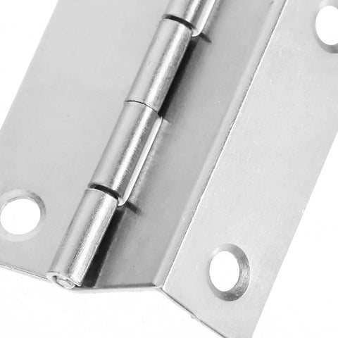 Close-up of Right Angle Cabinet Door Hinges 10 Pack With Screws 180 Degree Full Overlay Heavy Duty Iron Hinges
