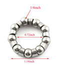 Two Pack Stainless Steel Bicycle Ball Bearings With Nine Ball Cage For Crank And Bottom Bracket Replacement 1/4 Inch