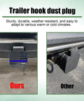 2 Inch Trailer Hitch Cover American Flag Tube Plug Insert Cap For 2 Inch Receivers Universal Car Exterior Accessory