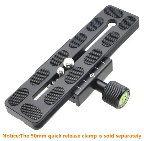 150mm Universal Quick Release Plate With 1/4 And 3/8 Inch Mounting Screws, Arca-Swiss Compatible, CNC Machined Aluminum