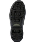 Mens Arctic Sport Tall Winter Boots In Black Featuring Heavy Duty Built Tough Outsole showing rugged tread for grip on ice.