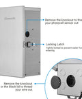 Outdoor 300W Low Voltage Transformer With Multi Tap Output 12V 13V 14V 15V For Landscape Lighting Stainless Steel Shield
