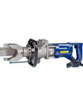 Heavy Duty 16mm Rebar Cutter And Hydraulic Bender Machine Fast Cutting Speed showing cutting head, metallic design for construction use.