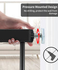 Pressure mounting detail of Extra Wide Baby Gate For Stairs And Doorways 30 Inches Tall With Three Extensions Adjustable 29.3 To 46 Inches