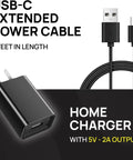 Beefy Portable Power Bundle Packing Car And Home Adapters For Wireless Tire Inflators Rapid Charge Backup Station with 3ft USB-C cable.