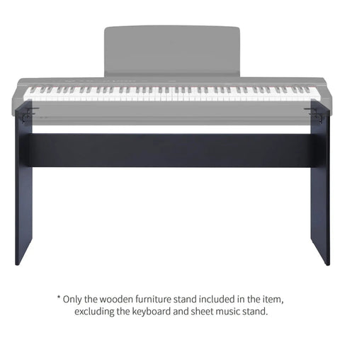 Wooden Keyboard Stand For Yamaha P143 P145 P223 P225 Digital Pianos, Sturdy Wood Furniture Stand, Easy Assembly, Black Finish