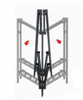 Heavy Duty Portable Fabric Wardrobe Featuring Top Notch Carbon Steel Frame And Zero Hassle Instant Assembly with folding frame design.